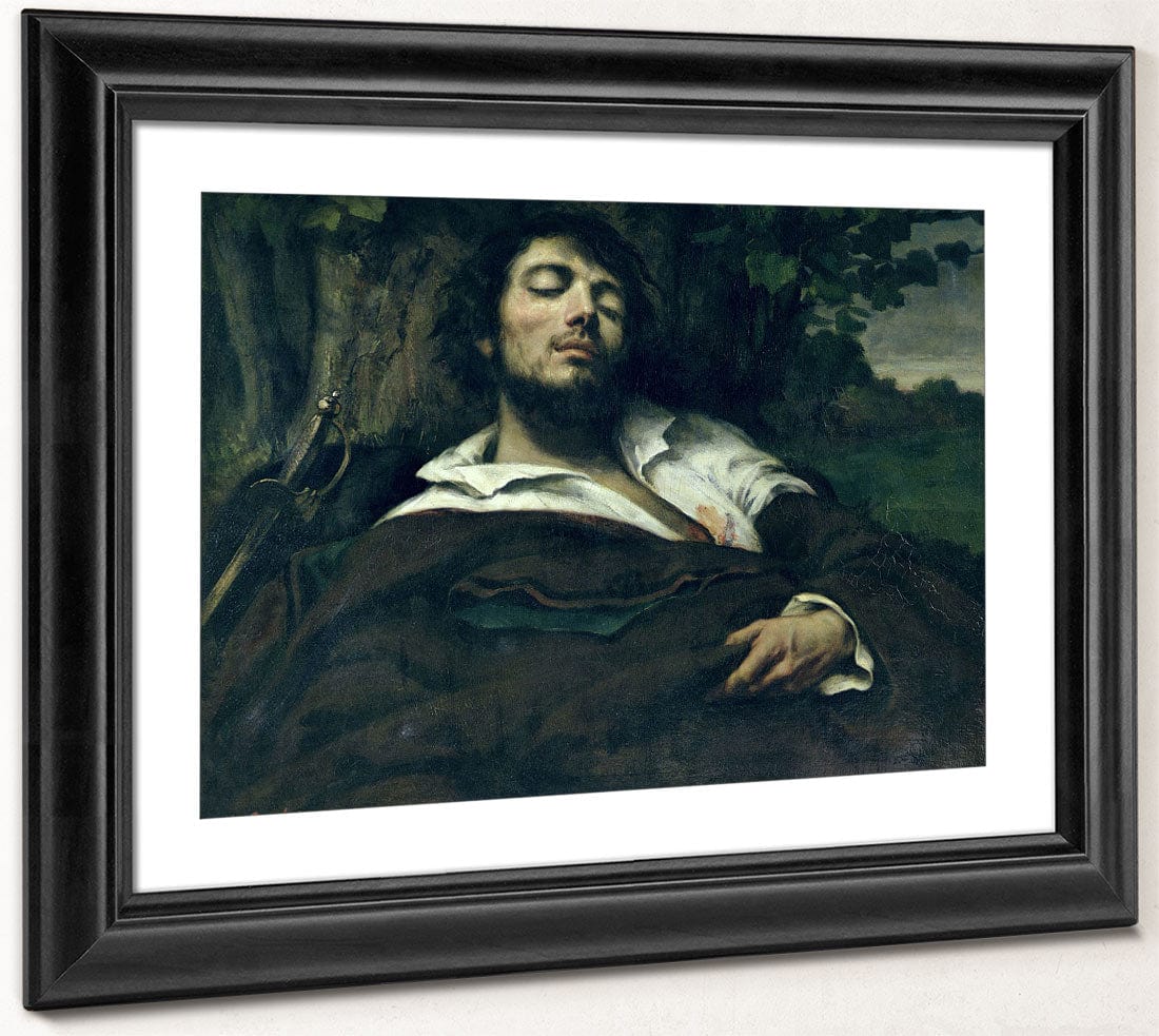 The Wounded Man By Jean Desire Gustave Courbet Fine Art Print 2