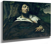 The Wounded Man By Jean Desire Gustave Courbet Fine Art Print 2