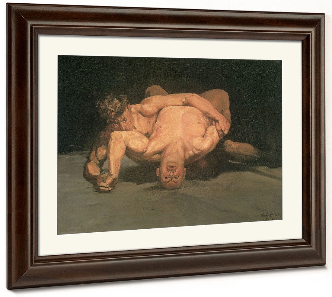 The Wrestlers 1905 By George Luks Fine Art Print 2