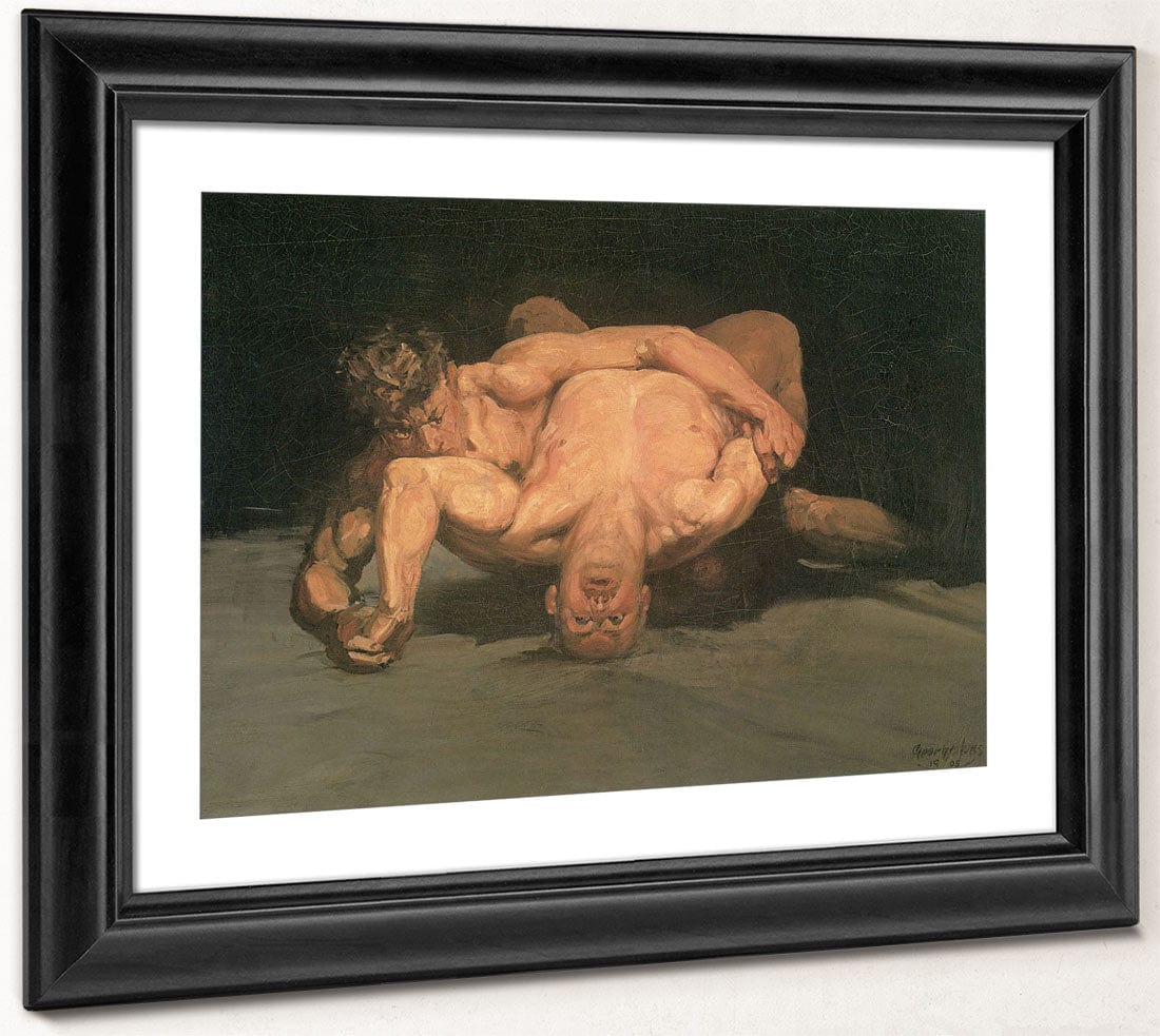 The Wrestlers 1905 By George Luks Fine Art Print 2