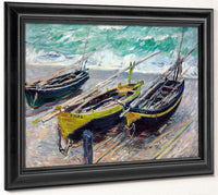 Three Fishing Boats By Claude Monet Fine Art Print 2
