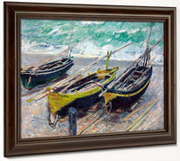 Three Fishing Boats By Claude Monet Fine Art Print 2