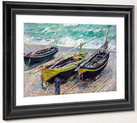 Three Fishing Boats By Claude Monet Fine Art Print 2
