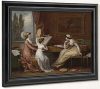 Three Ladies Making Music By Benjamin West Fine Art Print 2