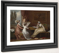 Three Ladies Making Music By Benjamin West Fine Art Print 2