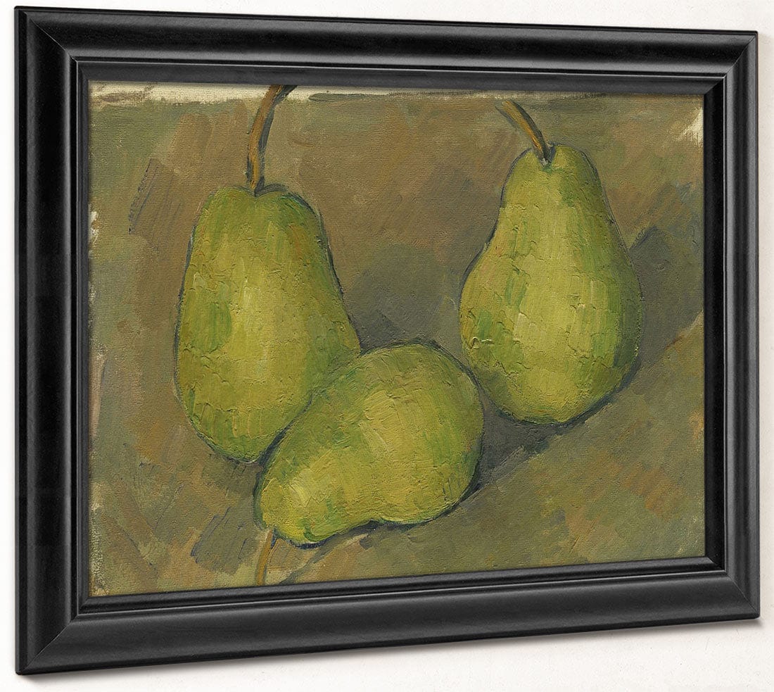 Three Pears By Paul Cezanne Fine Art Print 2