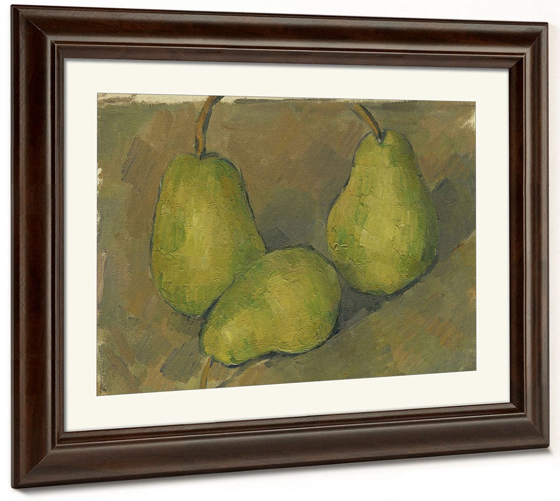 Three Pears By Paul Cezanne Fine Art Print 2