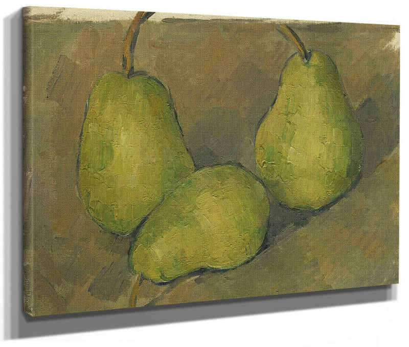 Three Pears By Paul Cezanne Fine Art Print 2