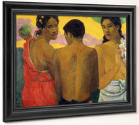 Three Tahitians 1 By Paul Gauguin Fine Art Print 2