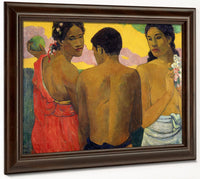 Three Tahitians 1 By Paul Gauguin Fine Art Print 2