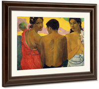 Three Tahitians 1 By Paul Gauguin Fine Art Print 2