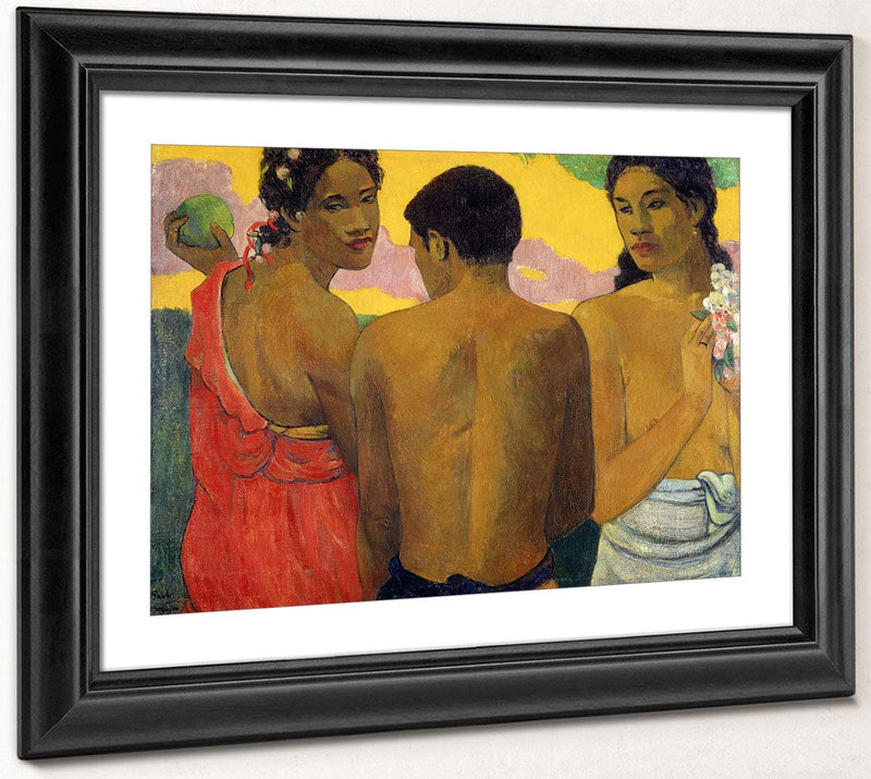 Three Tahitians 1 By Paul Gauguin Fine Art Print 2