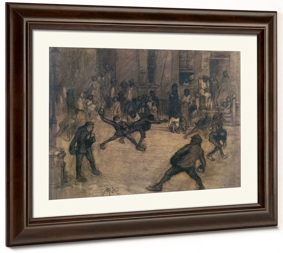 Tin Can Battle San Juan Hill New York 1907 By George Bellows Fine Art Print 2