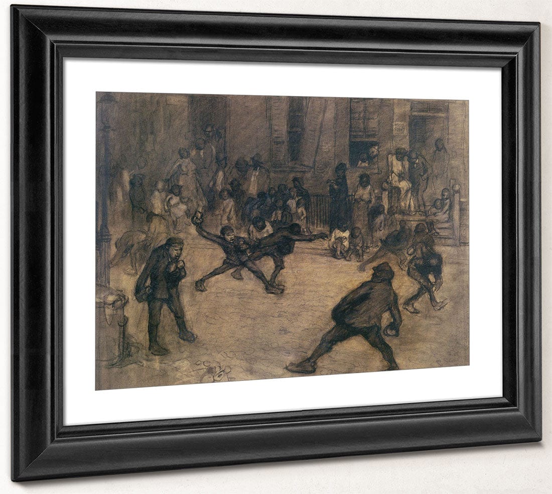 Tin Can Battle San Juan Hill New York 1907 By George Bellows Fine Art Print 2