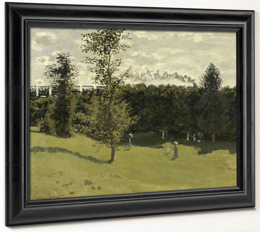 Train In The Countryside By Claude Monet Fine Art Print 2
