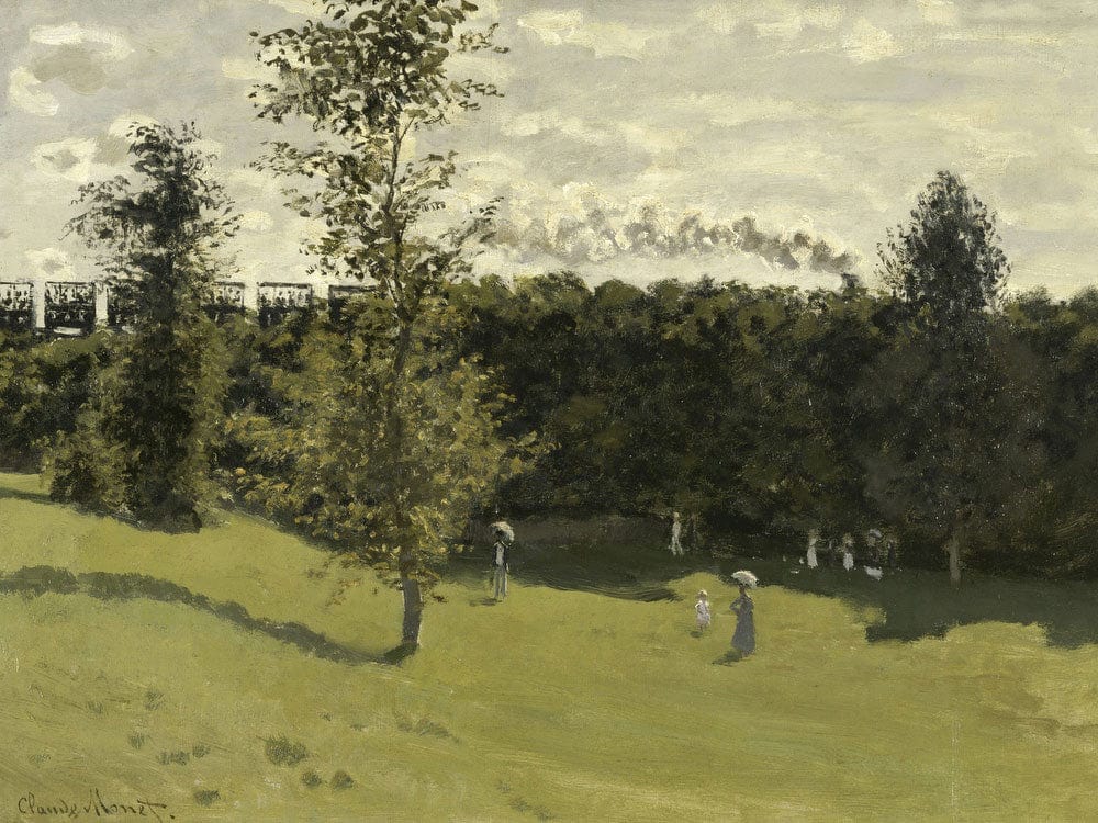 Train In The Countryside By Claude Monet Fine Art Print 2
