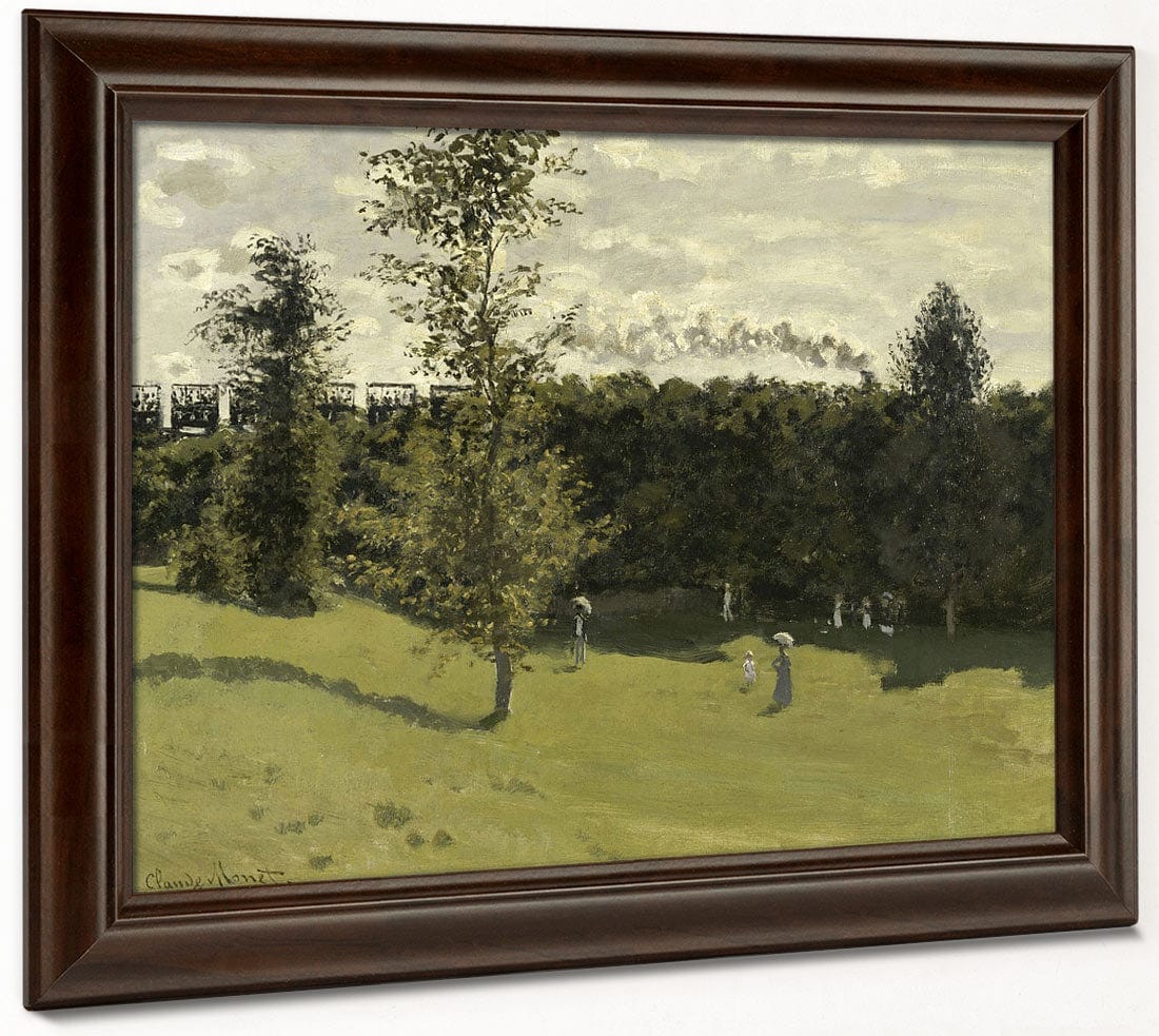 Train In The Countryside By Claude Monet Fine Art Print 2