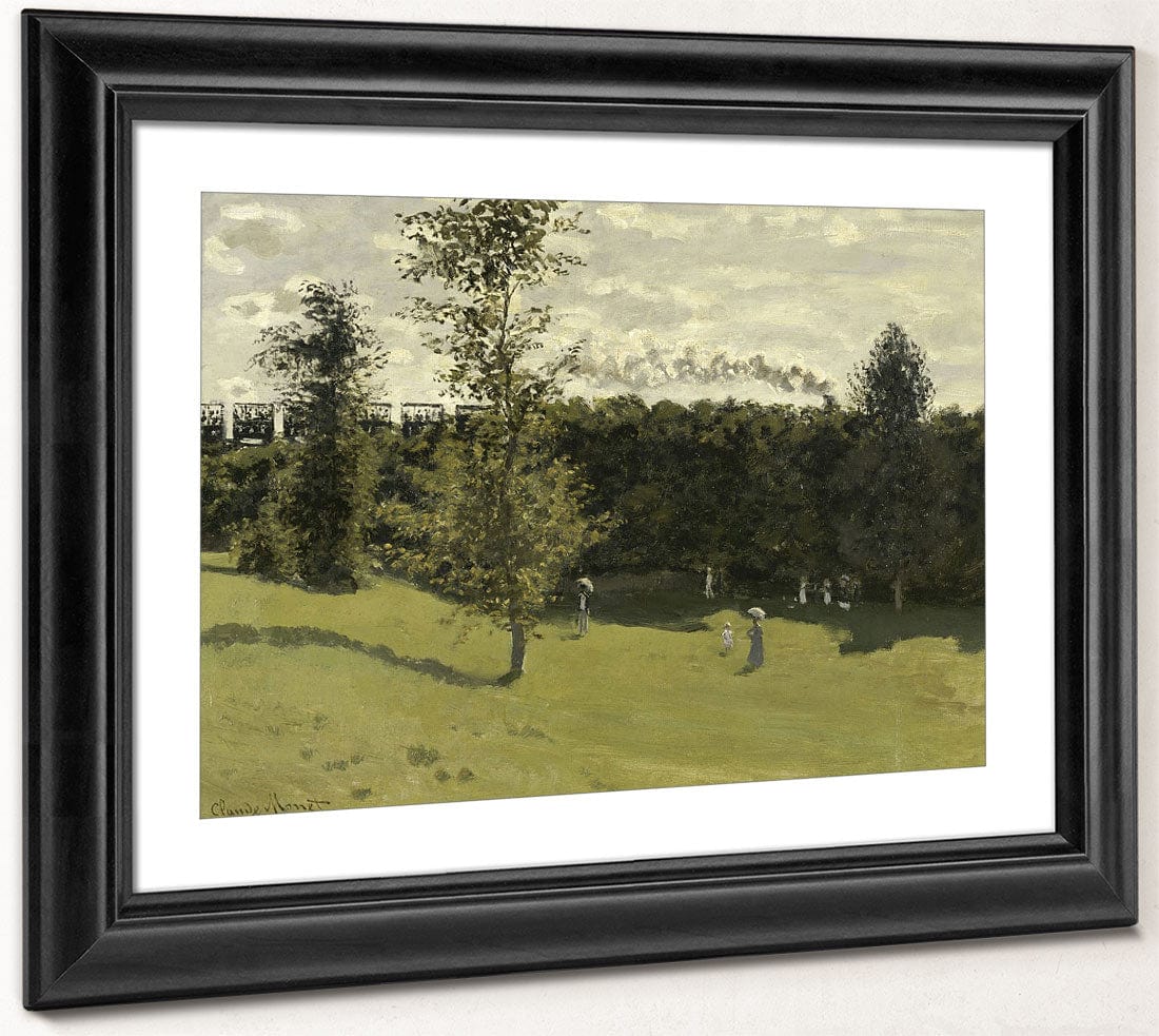 Train In The Countryside By Claude Monet Fine Art Print 2