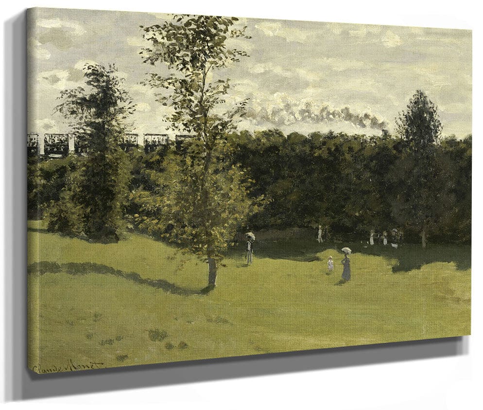 Train In The Countryside By Claude Monet Fine Art Print 2