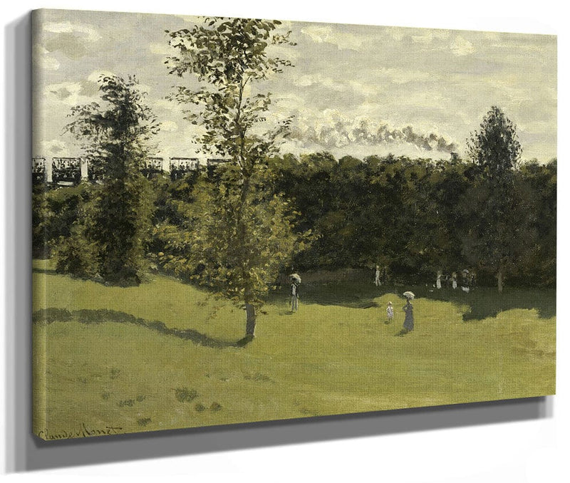 Train In The Countryside By Claude Monet Fine Art Print 2