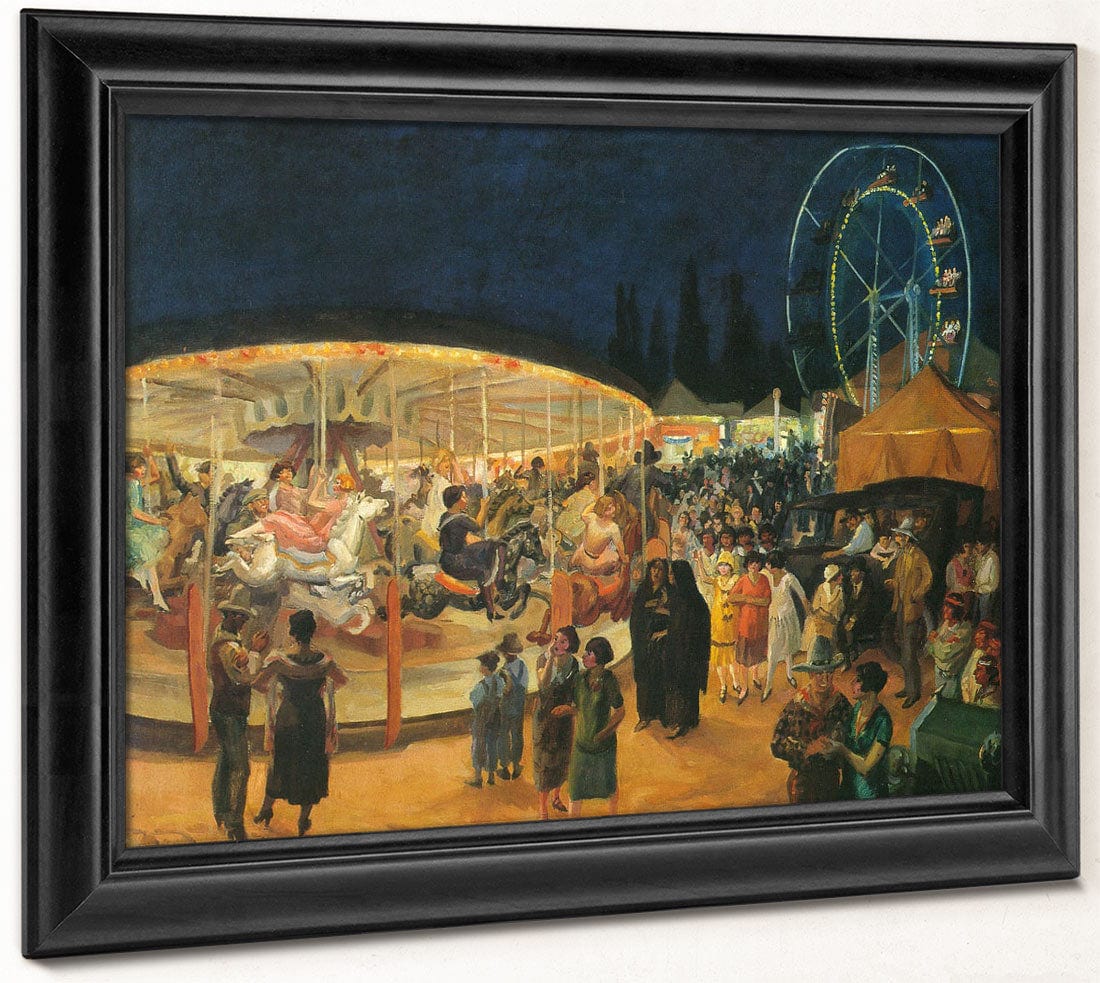 Traveling Carnival Santa Fe 1924 By John Sloan Fine Art Print 2