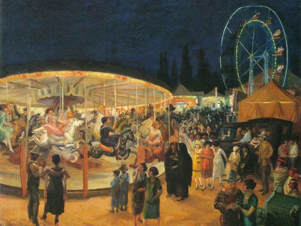 Traveling Carnival Santa Fe 1924 By John Sloan Fine Art Print 2