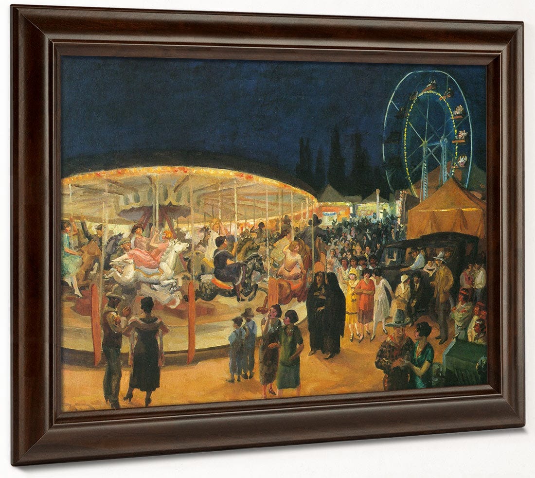 Traveling Carnival Santa Fe 1924 By John Sloan Fine Art Print 2