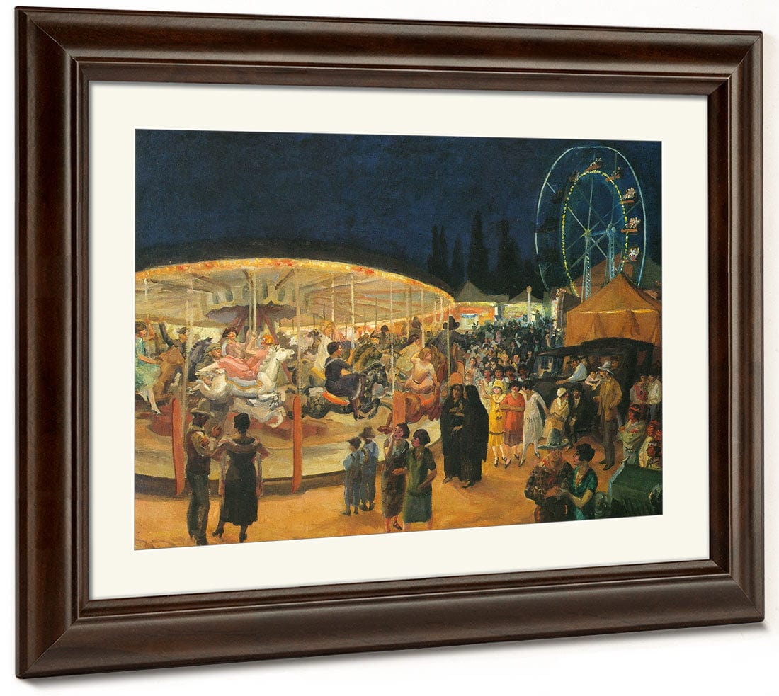 Traveling Carnival Santa Fe 1924 By John Sloan Fine Art Print 2