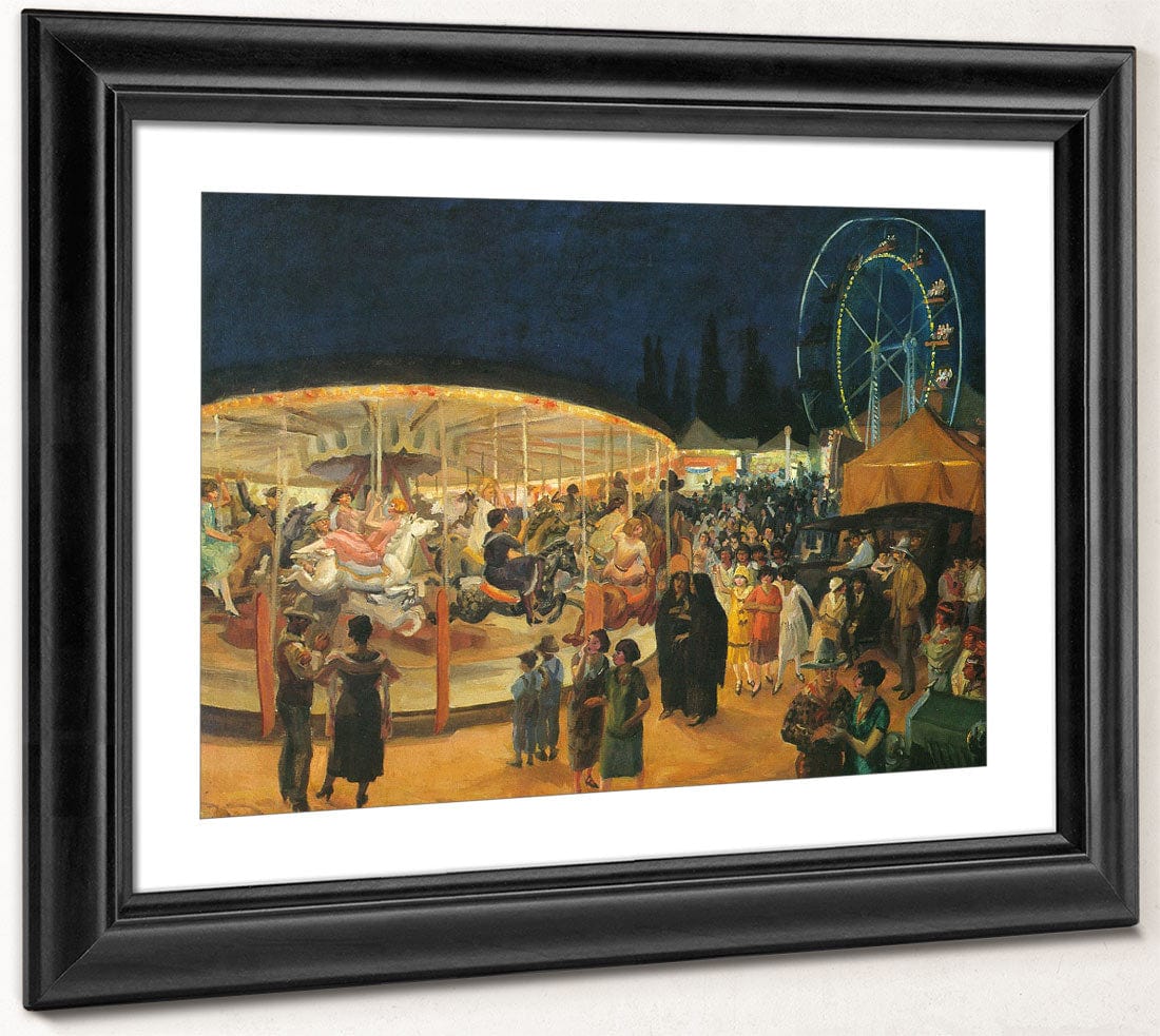 Traveling Carnival Santa Fe 1924 By John Sloan Fine Art Print 2
