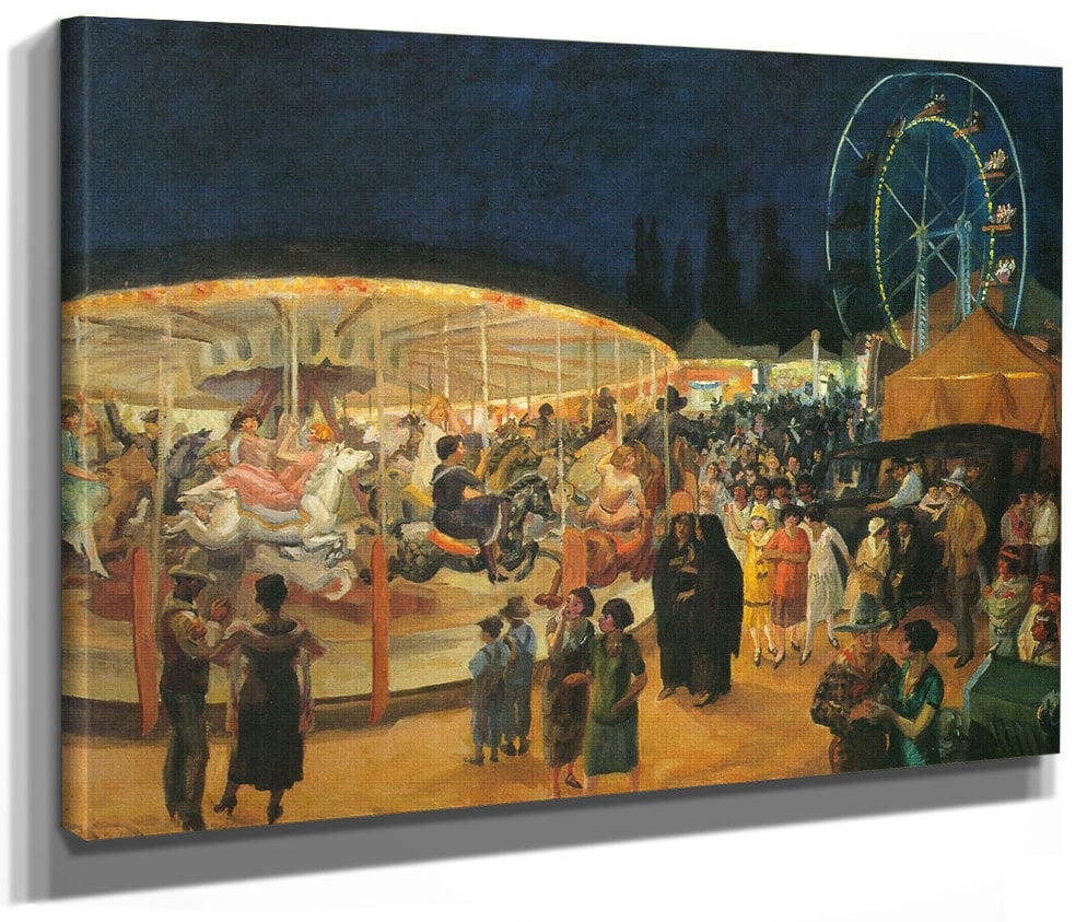 Traveling Carnival Santa Fe 1924 By John Sloan Fine Art Print 2