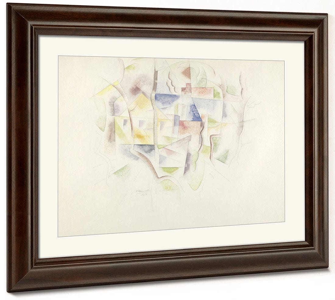 Trees And Barns (Bermuda), 1917 By Charles Demuth Fine Art Print 2