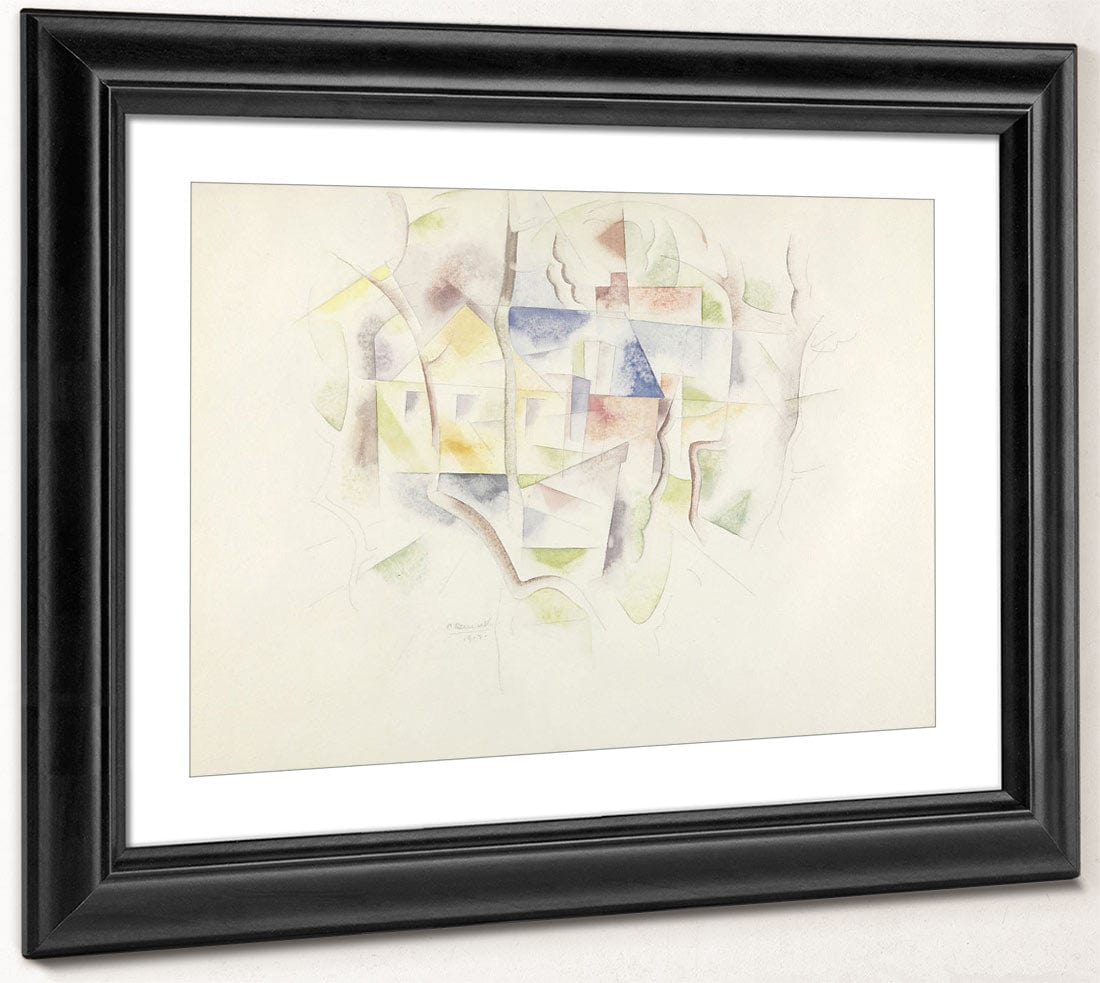 Trees And Barns (Bermuda), 1917 By Charles Demuth Fine Art Print 2