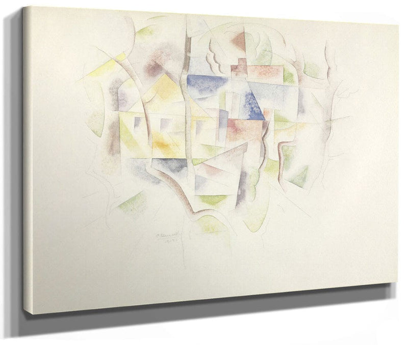 Trees And Barns (Bermuda), 1917 By Charles Demuth Fine Art Print 2