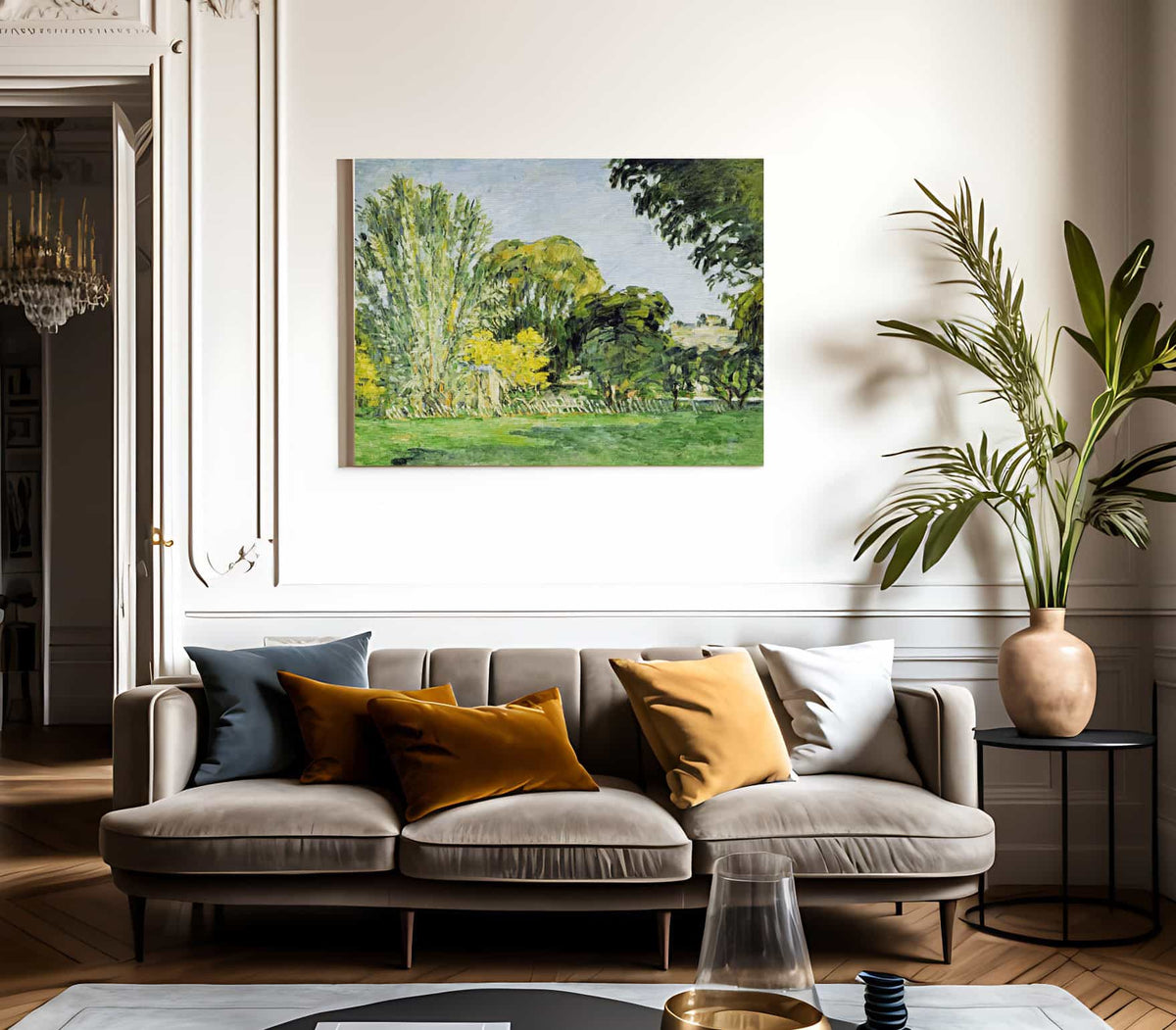 Trees At Jas De Bouffan By Paul Cezanne Fine Art Print 2