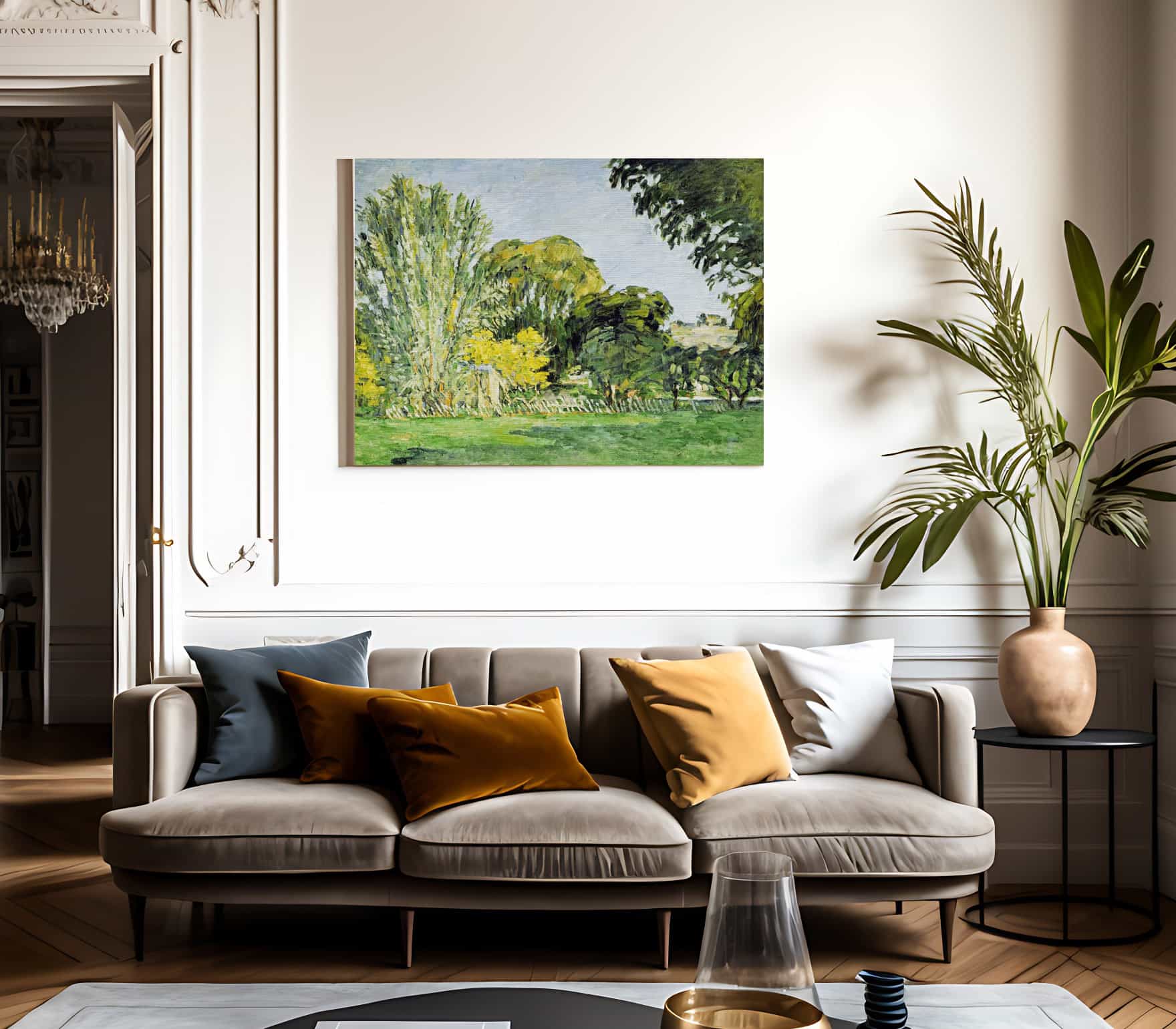 Trees At Jas De Bouffan By Paul Cezanne Fine Art Print 2