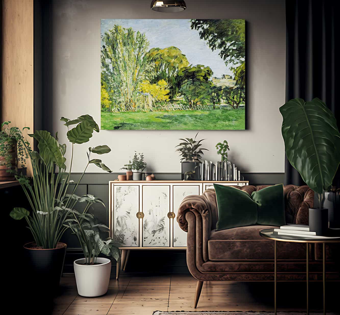 Trees At Jas De Bouffan By Paul Cezanne Fine Art Print 2