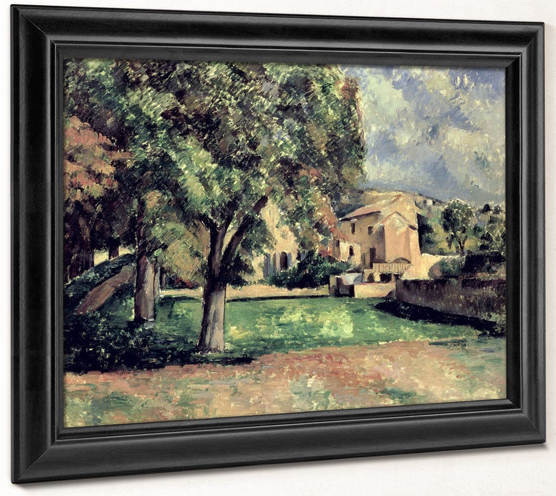 Trees In A Park, Jas De Bouffan By Paul Cezanne Fine Art Print 2