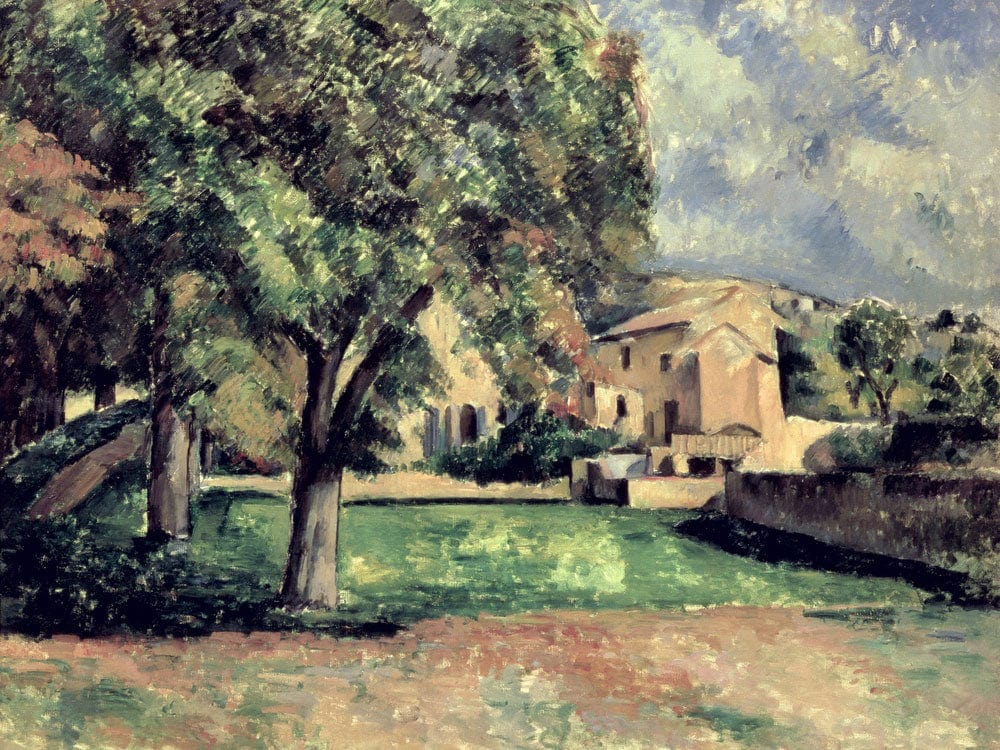 Trees In A Park, Jas De Bouffan By Paul Cezanne Fine Art Print 2