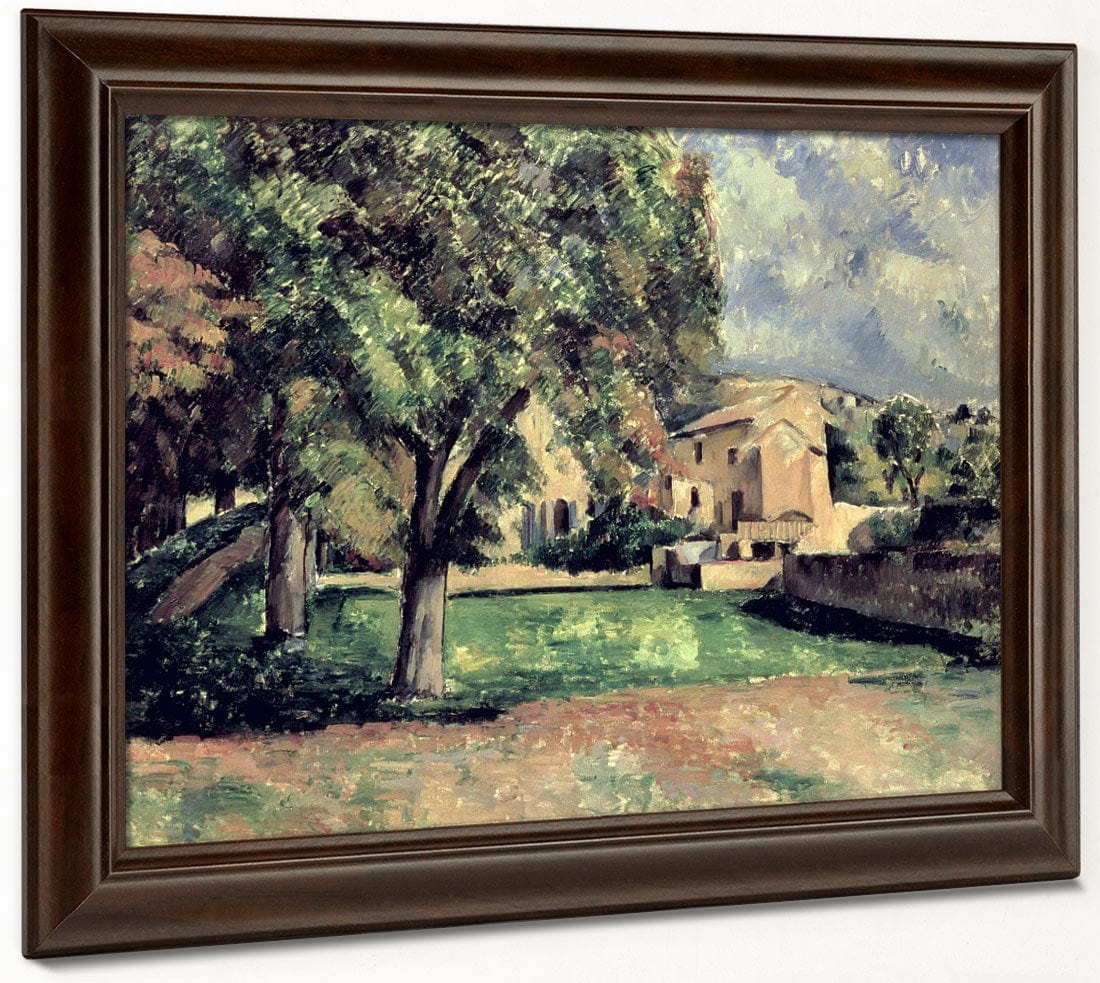 Trees In A Park, Jas De Bouffan By Paul Cezanne Fine Art Print 2