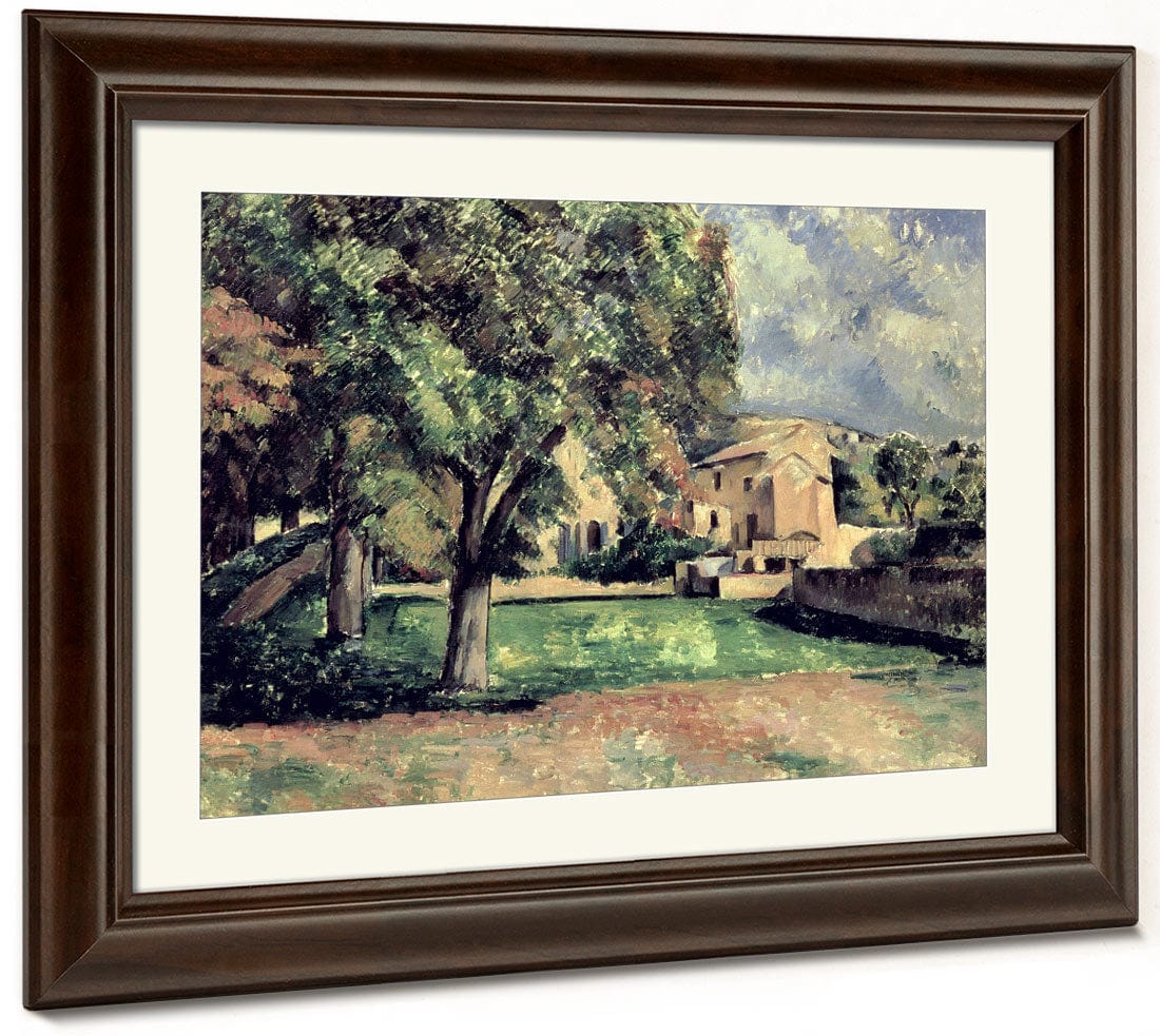 Trees In A Park, Jas De Bouffan By Paul Cezanne Fine Art Print 2