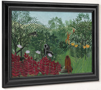 Tropical Forest With Monkeys By Henri Julien Felix Rousseau Fine Art Print 2