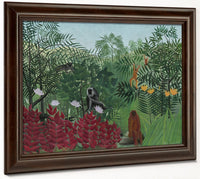 Tropical Forest With Monkeys By Henri Julien Felix Rousseau Fine Art Print 2