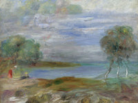 Two People At The Water's Edge By Pierre Auguste Renoir Fine Art Print 2