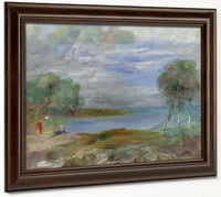 Two People At The Water's Edge By Pierre Auguste Renoir Fine Art Print 2