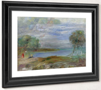 Two People At The Water's Edge By Pierre Auguste Renoir Fine Art Print 2