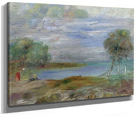 Two People At The Water's Edge By Pierre Auguste Renoir Fine Art Print 2