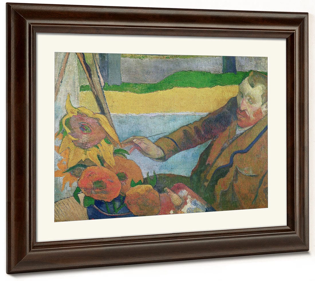 Van Gogh Painting Sunflowers By Paul Gauguin Fine Art Print 2