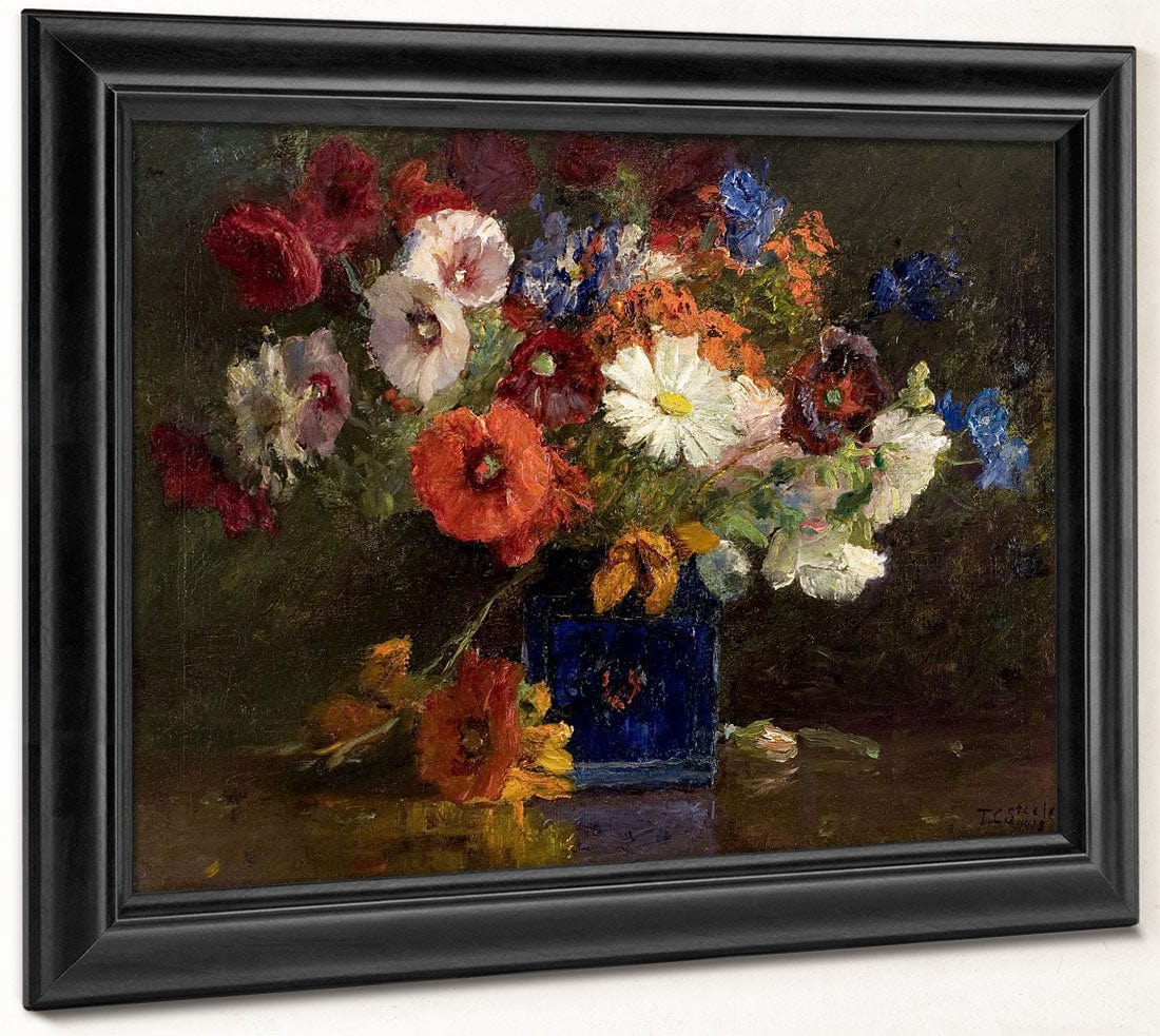 Vase Of Flowers By Theodore Clement Steele Fine Art Print 2