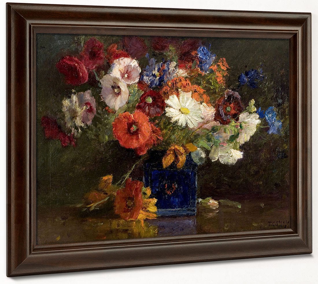 Vase Of Flowers By Theodore Clement Steele Fine Art Print 2
