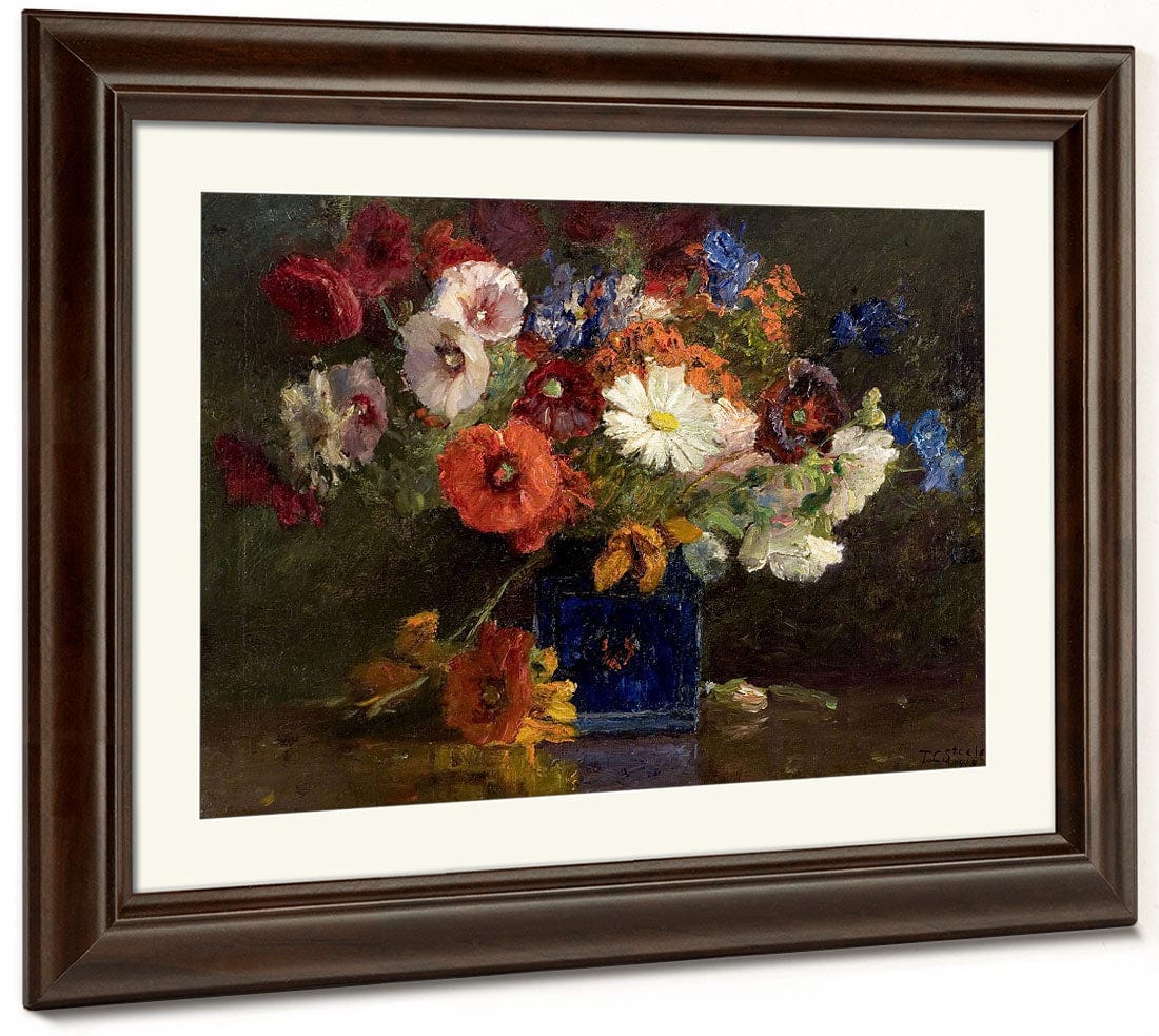 Vase Of Flowers By Theodore Clement Steele Fine Art Print 2